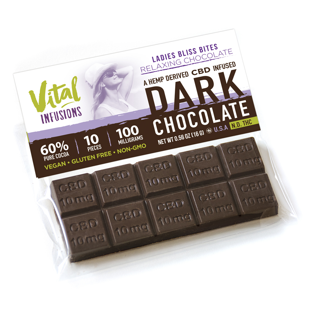 CBD Infused Chocolate-Relaxing Bliss Bites | Vital Infusions World