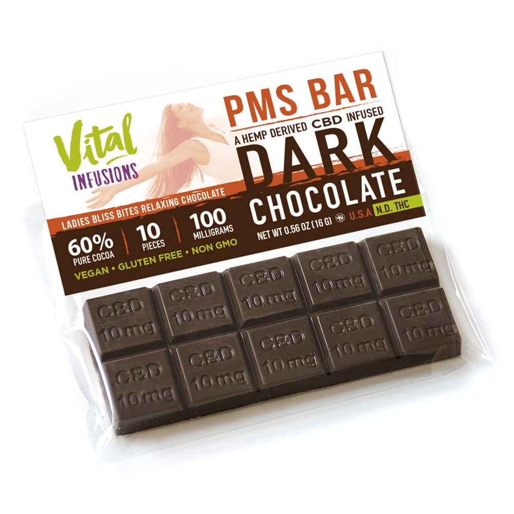 CBD Infused Chocolate-PMS Bar | Vital Infusions World